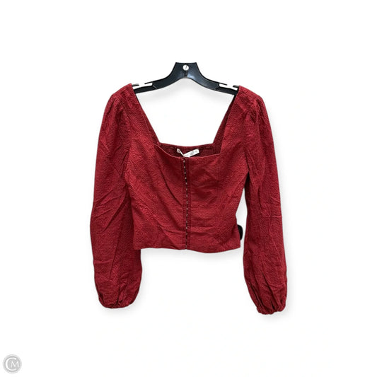 Top Long Sleeve By Altard State In Red, Size: S