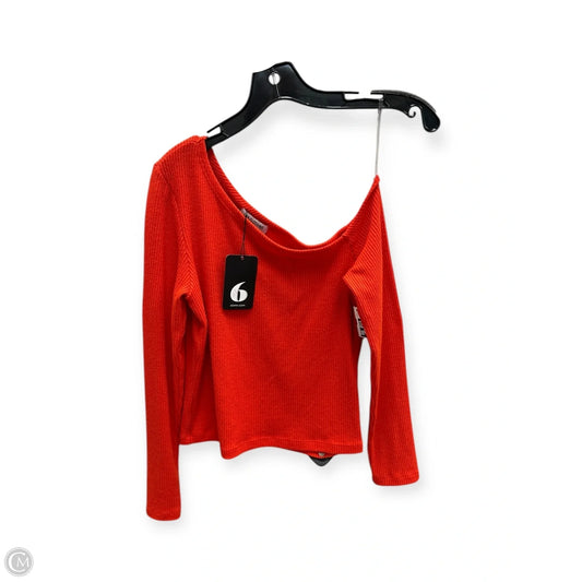 Top Long Sleeve By Clothes Mentor In Orange, Size: S