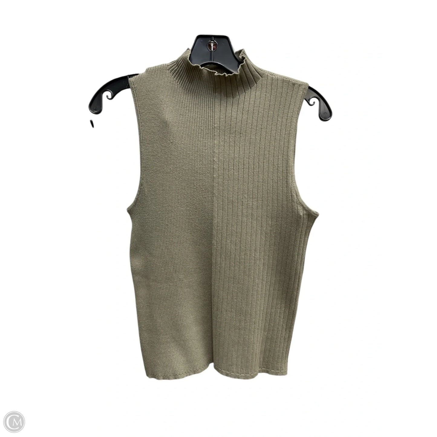 Top Sleeveless By Clothes Mentor In Green, Size: L