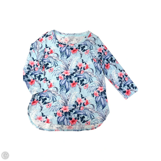 Top Short Sleeve By Tommy Bahama In Floral Print, Size: Large