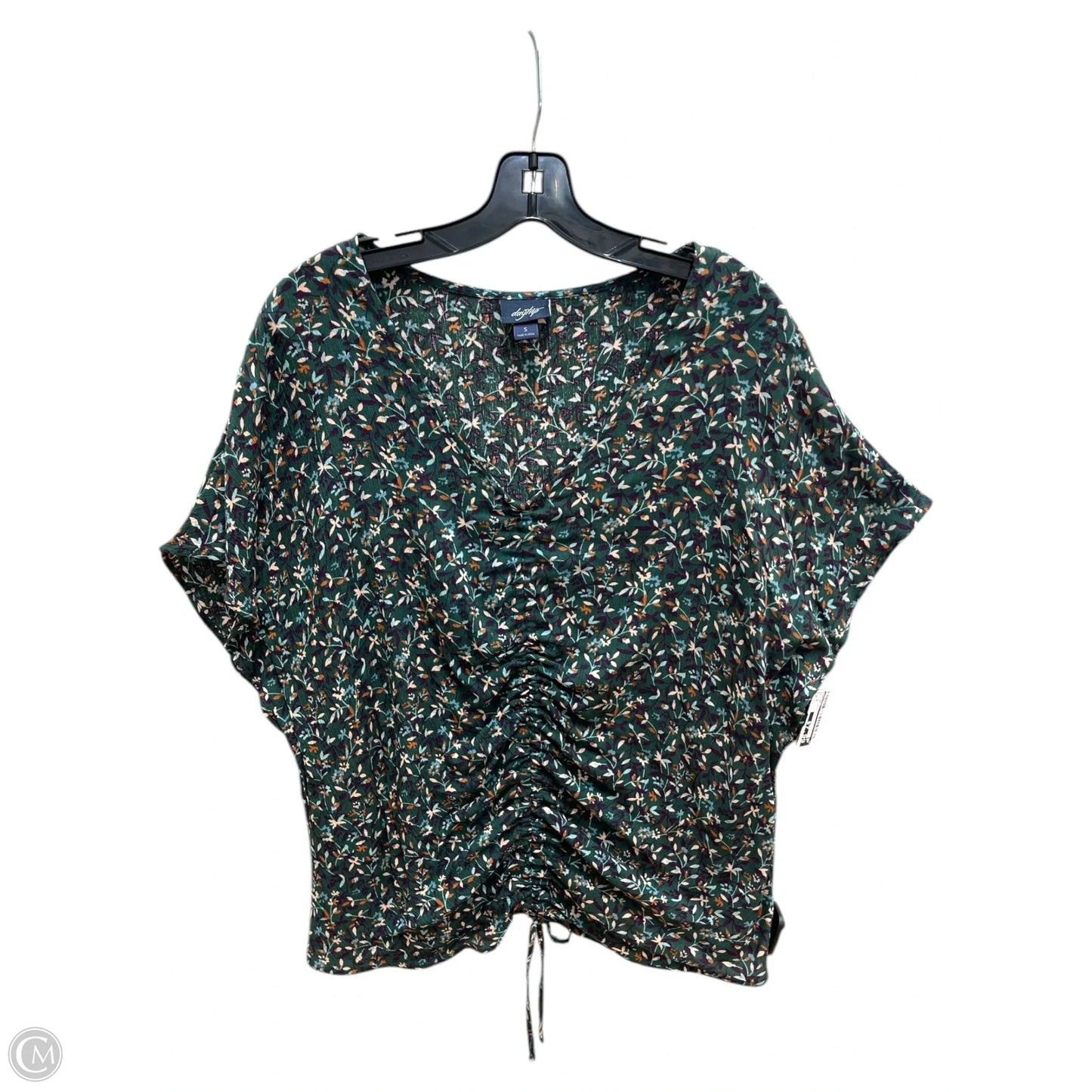 Top Short Sleeve By Daytrip In Floral Print, Size: S