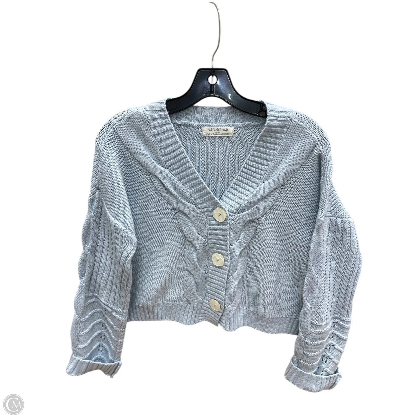 Cardigan By Clothes Mentor In Blue, Size: M