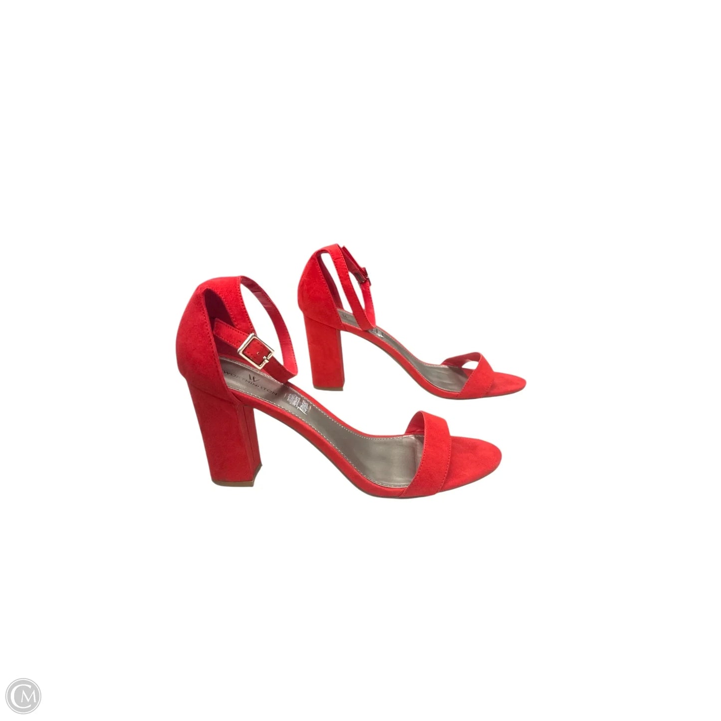 Shoes Heels Block By Worthington In Red, Size: 10