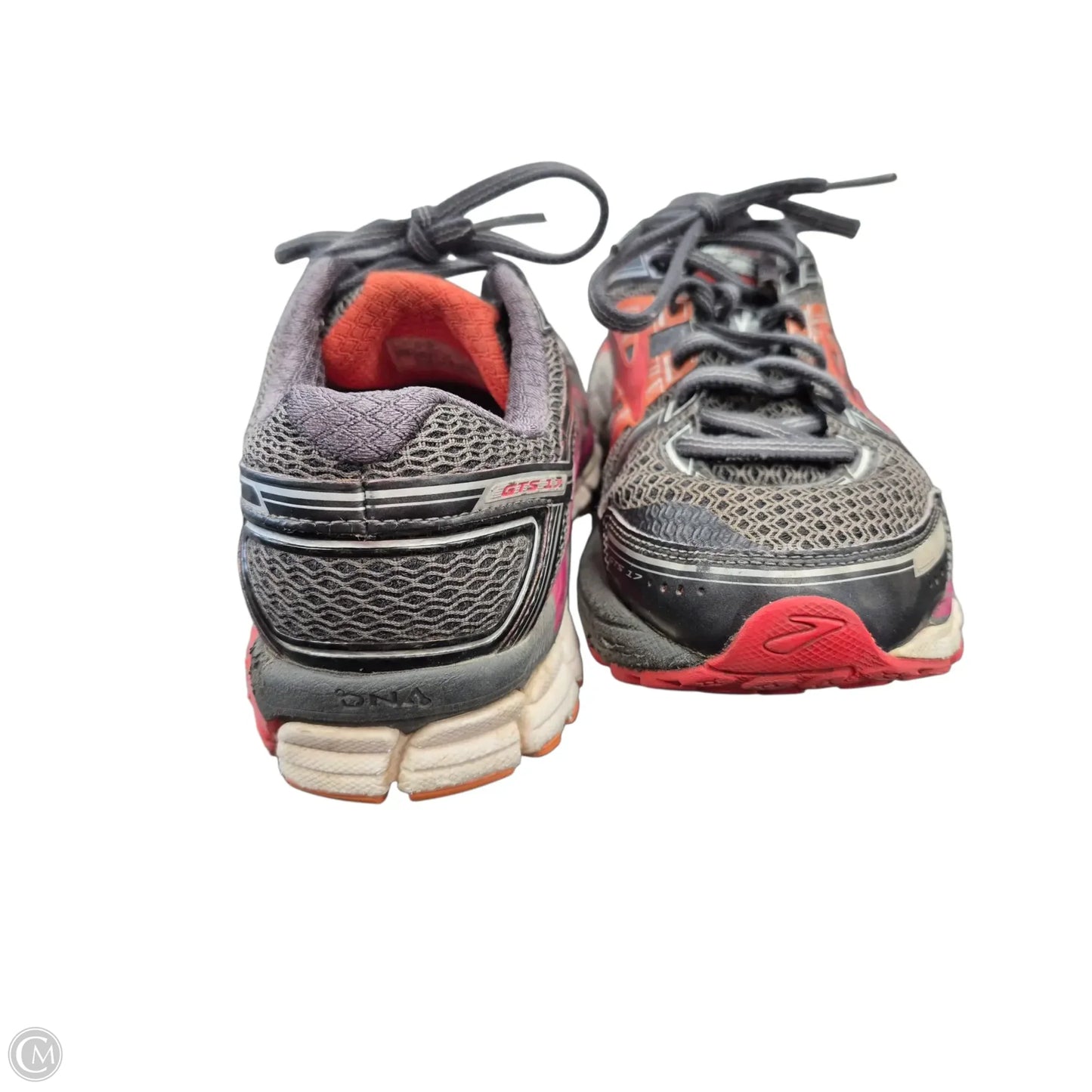 Shoes Athletic By Brooks In Grey & Orange, Size: 7.5