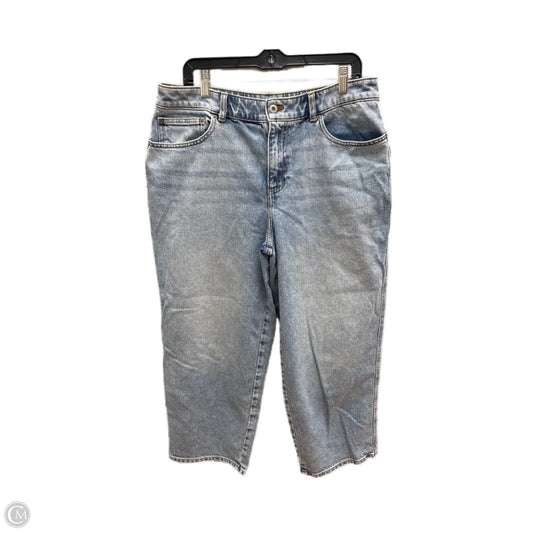 Jeans Straight By Talbots In Blue Denim, Size: 12