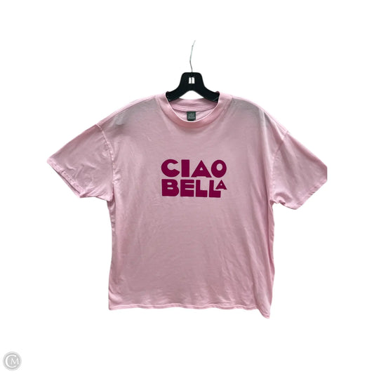 Top Short Sleeve By Wild Fable In Pink & Red, Size: Xs