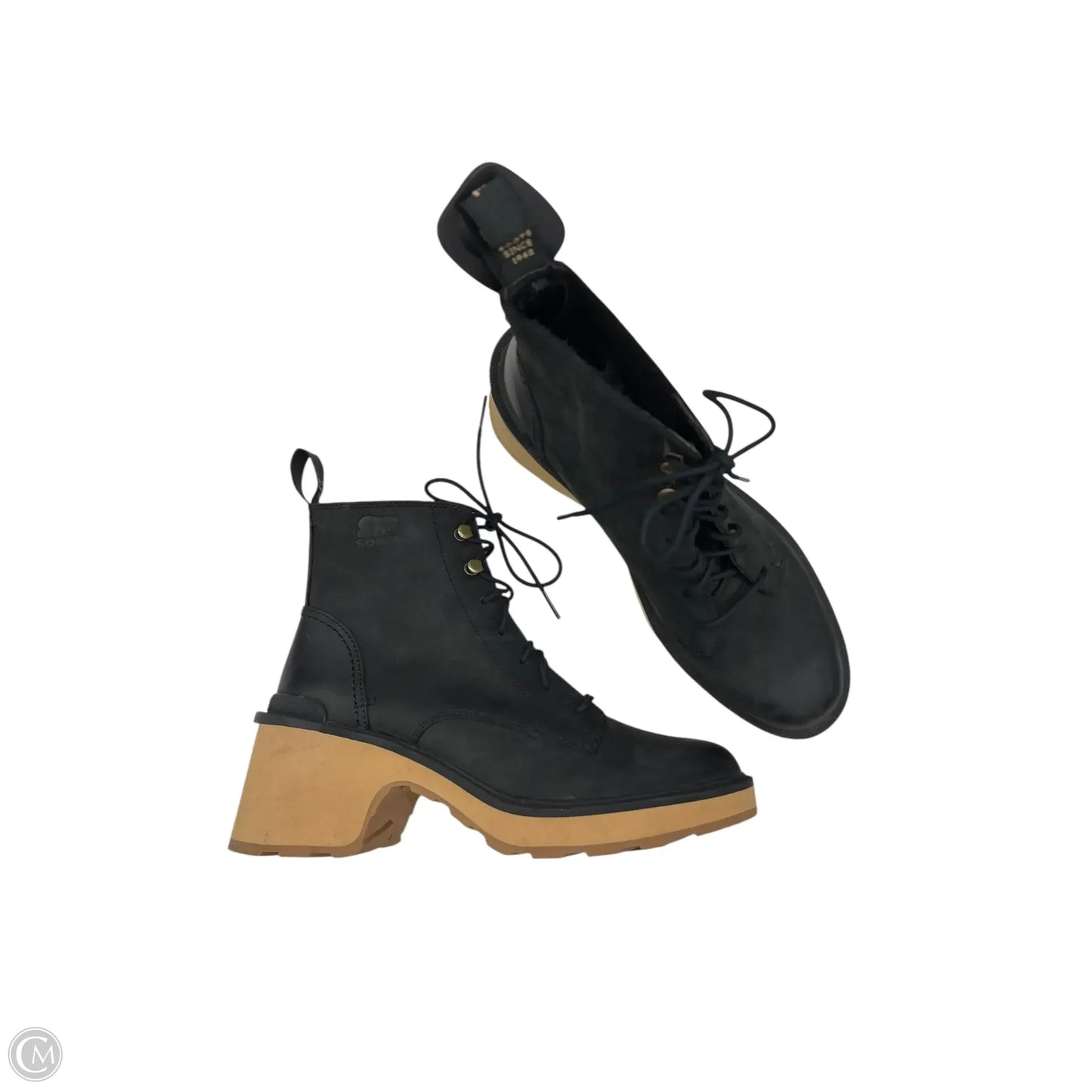 Boots Ankle Heels By Sorel In Black, Size: 8.5