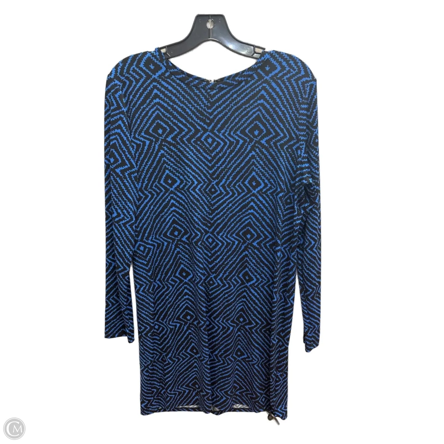 Dress Casual Short By Michael By Michael Kors In Black & Blue, Size: L