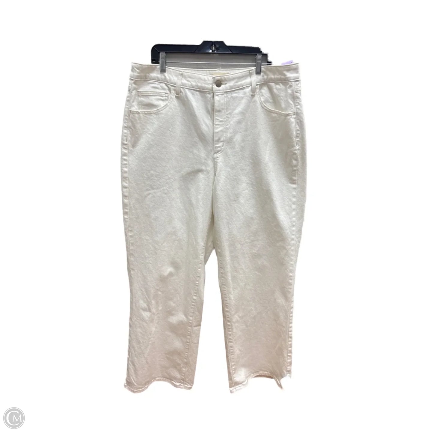 Jeans Wide Leg By Universal Thread In Ivory, Size: 18