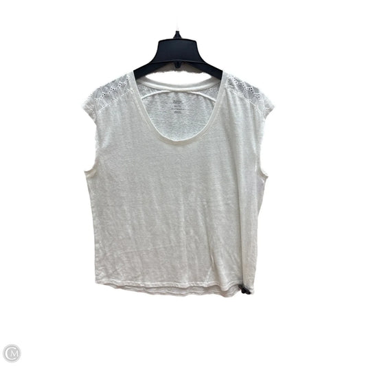 Top Sleeveless By Gilligan And Omalley In White, Size: Xxl