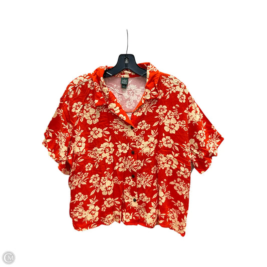 Top Short Sleeve By Wild Fable In Orange, Size: Xxl