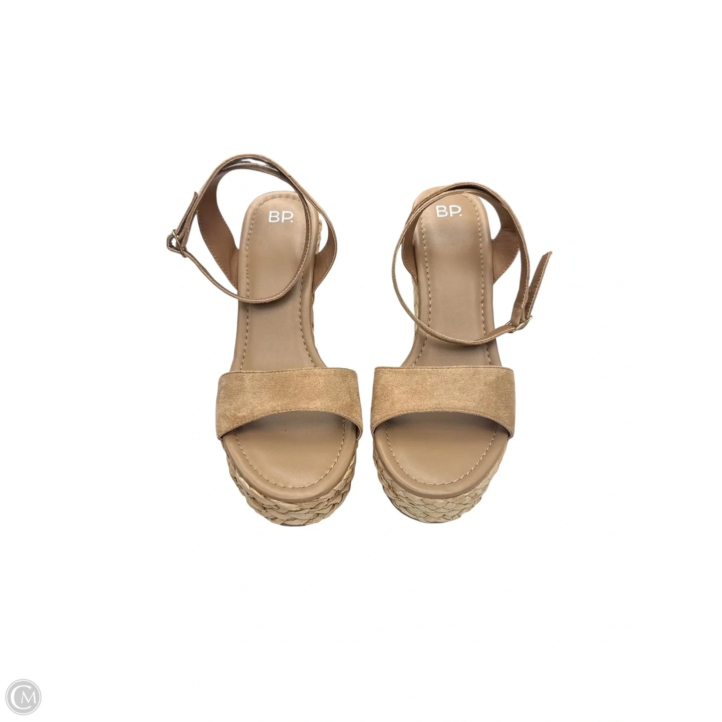Shoes Heels Wedge By Bp In Tan, Size: 10