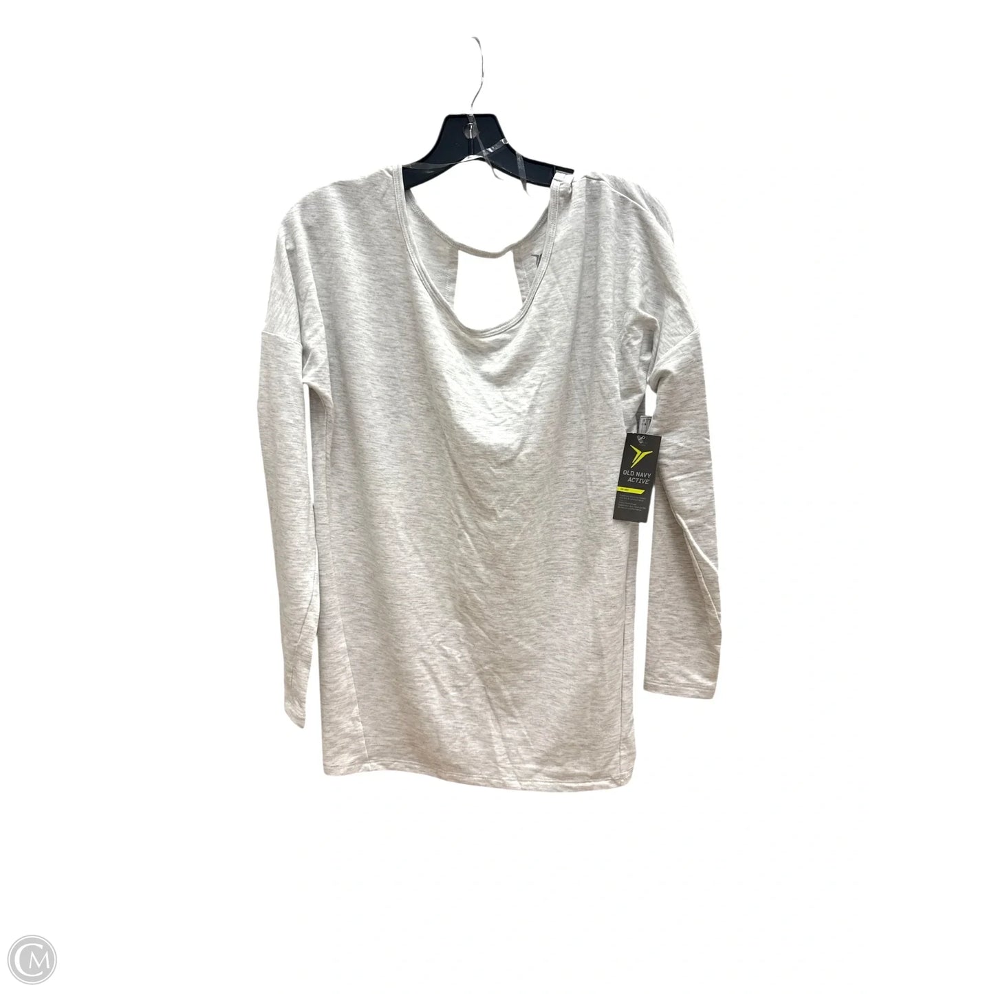 Athletic Top Long Sleeve Crewneck By Old Navy In Grey, Size: M