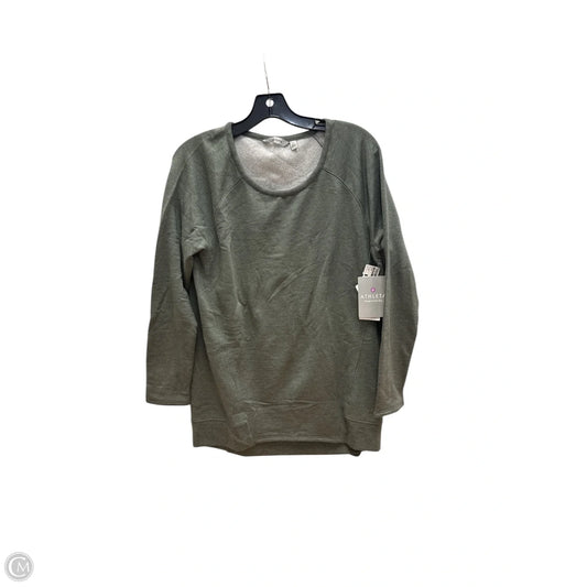 Athletic Top Long Sleeve Crewneck By Athleta In Green, Size: S