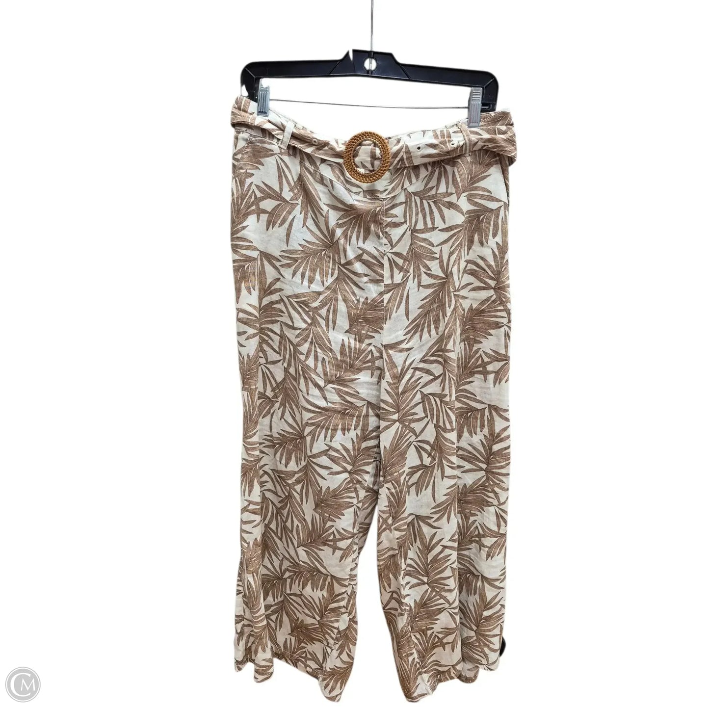 Pants Other By Nicole Miller In Tan & White, Size: Xl