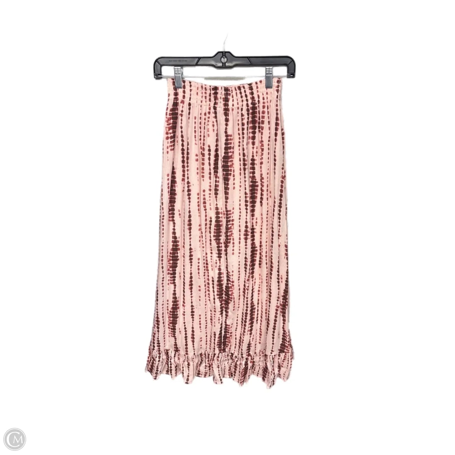 Skirt Midi By Abercrombie And Fitch In Peach, Size: Xs