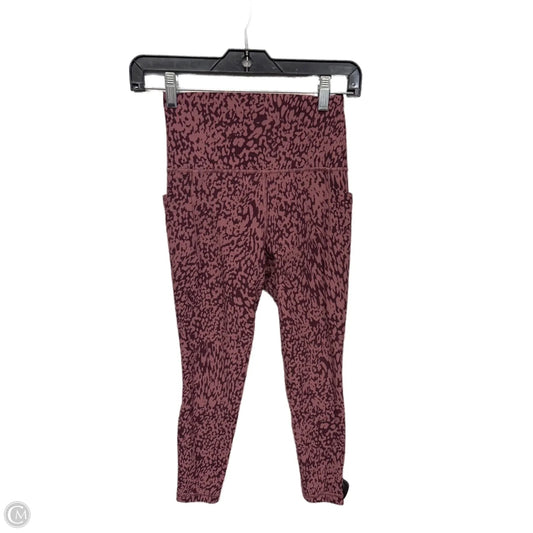 Athletic Leggings By Athleta In Mauve, Size: Xs