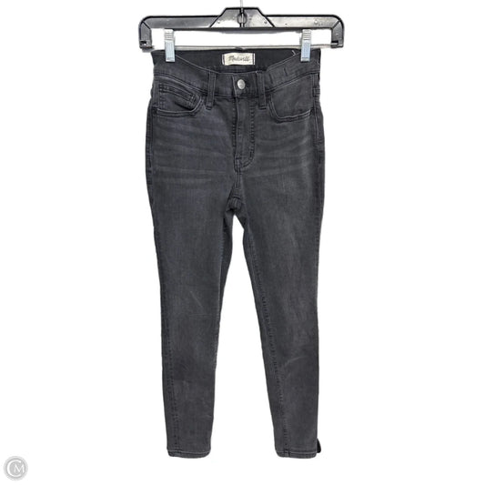 Jeans Skinny By Madewell In Black Denim, Size: 0