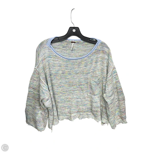 Sweater By Free People In Green & Purple, Size: S
