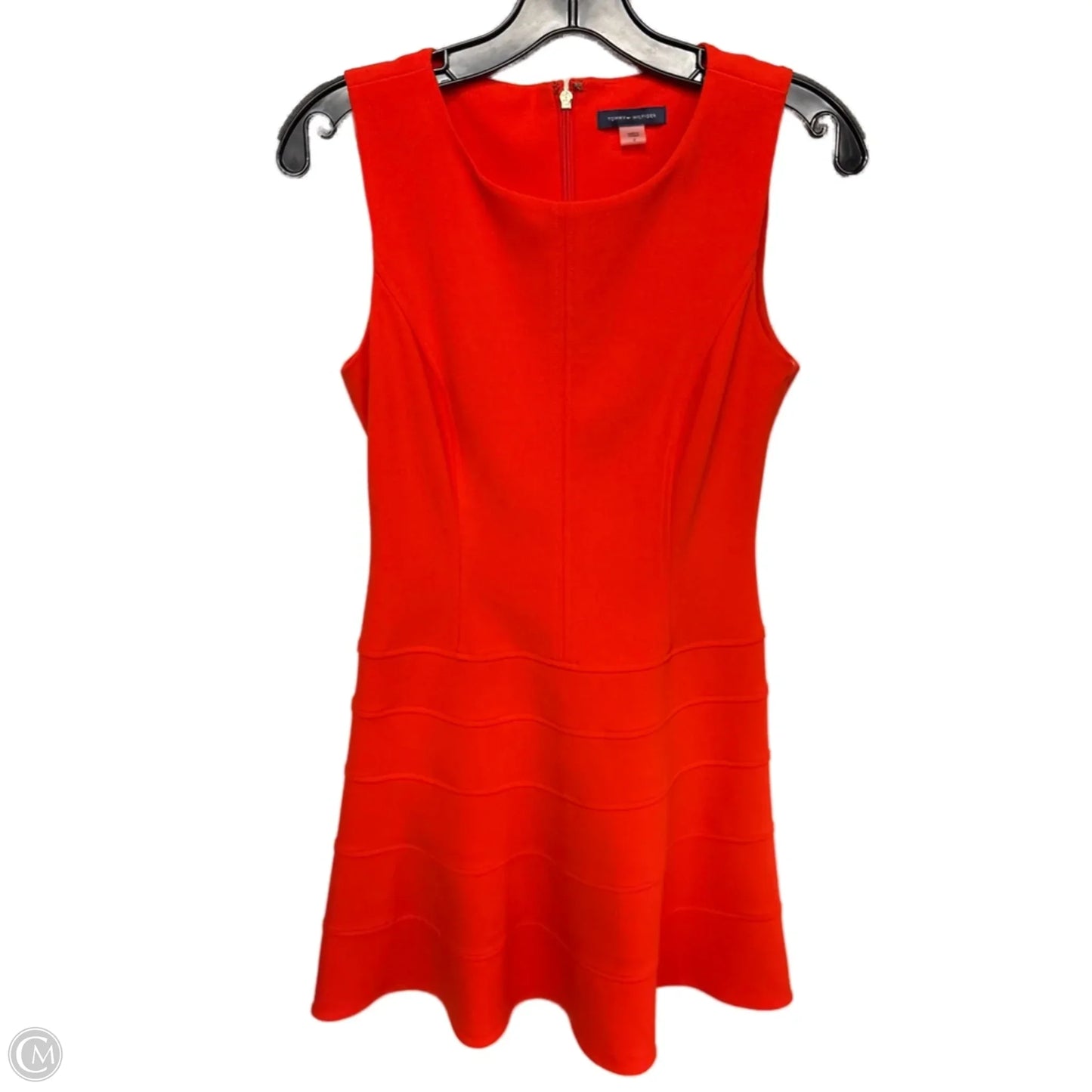 Dress Casual Midi By Tommy Hilfiger In Orange, Size: 4