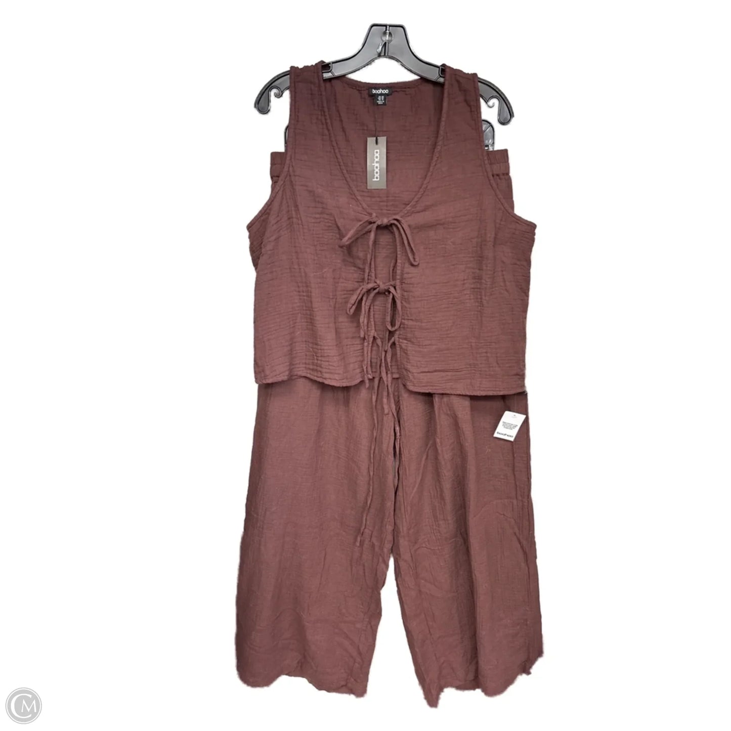 Pants Set 2pc By Clothes Mentor In Brown, Size: 18