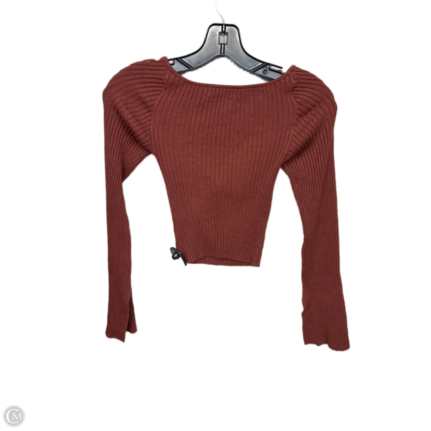 Top Long Sleeve By Urban Outfitters In Brown, Size: S