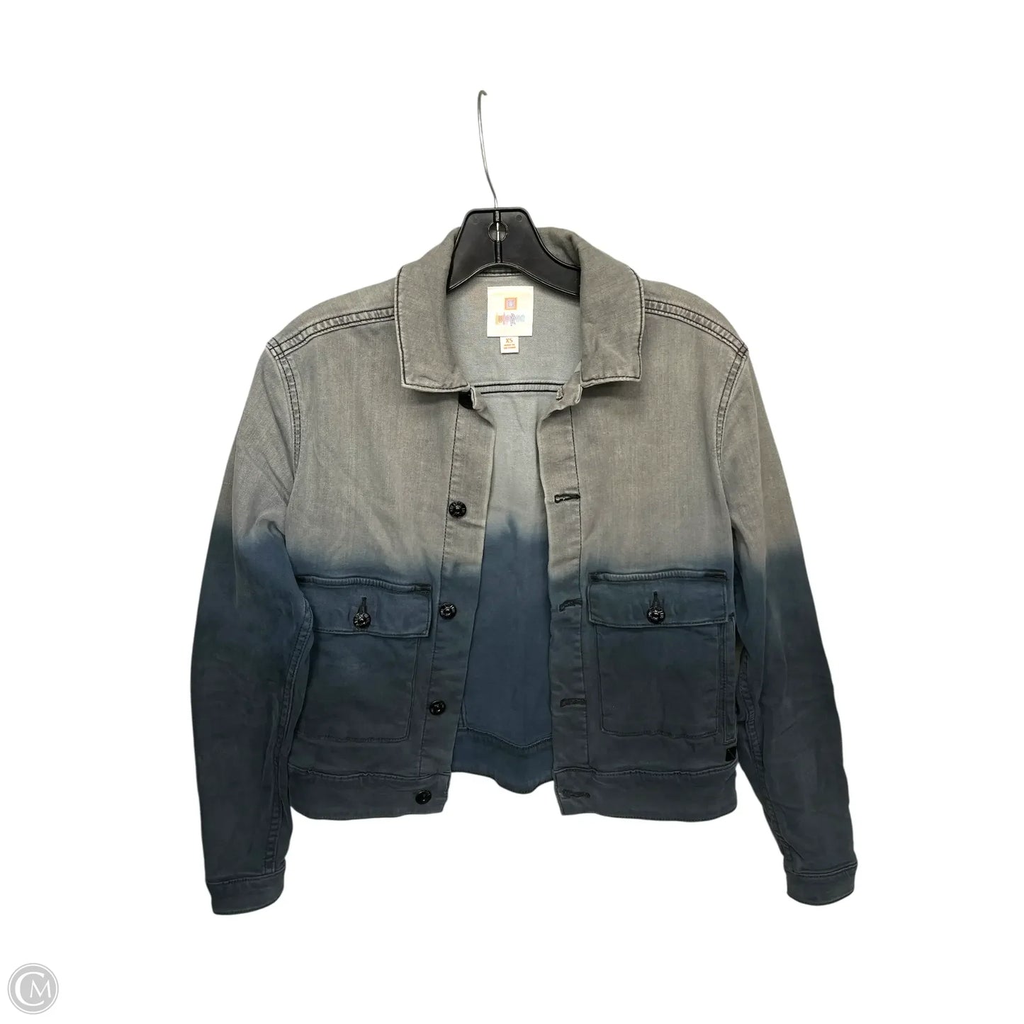 Jacket Denim By Lularoe In Blue & Grey, Size: Xs