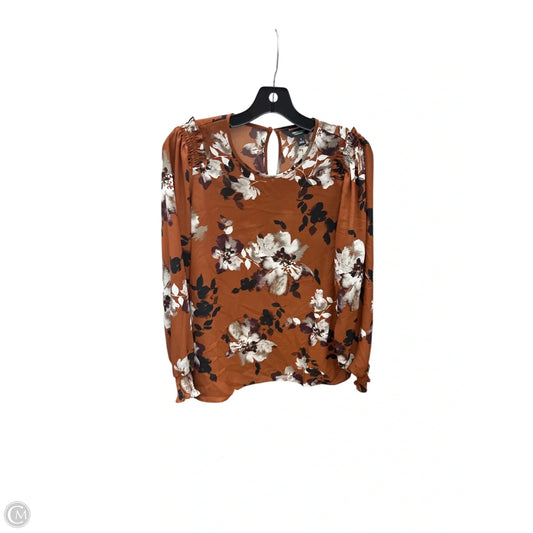 Top Long Sleeve By Simply Vera In Floral Print, Size: S