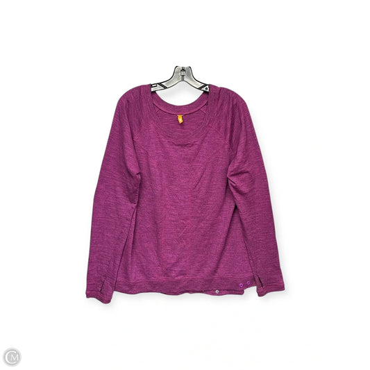 Athletic Top Long Sleeve Crewneck By Lucy In Purple, Size: Xl