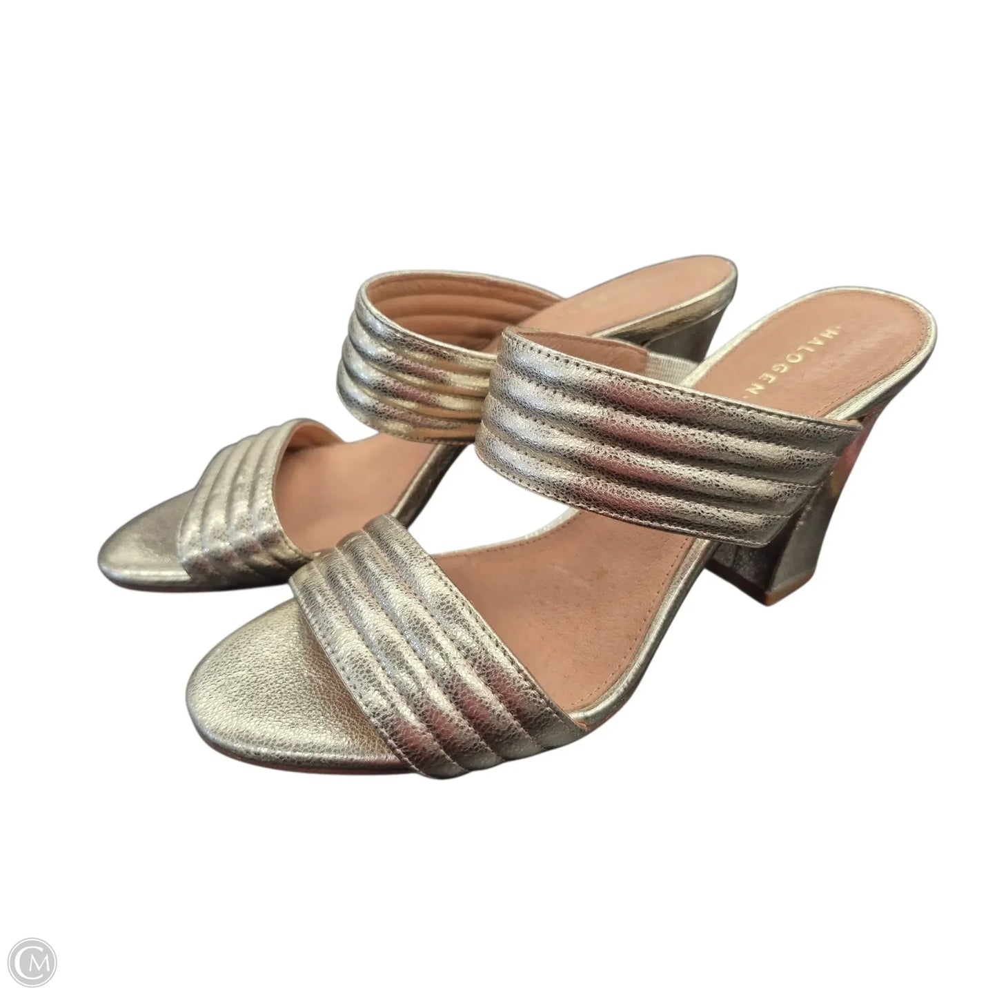 Shoes Heels Block By Halogen In Gold, Size: 7