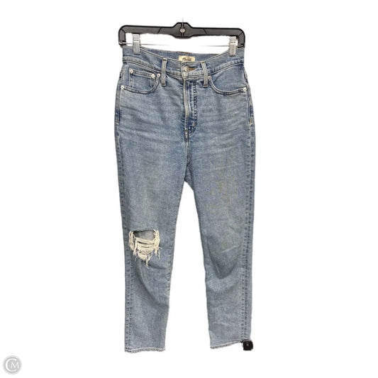 Jeans Straight By Madewell In Blue Denim, Size: 2