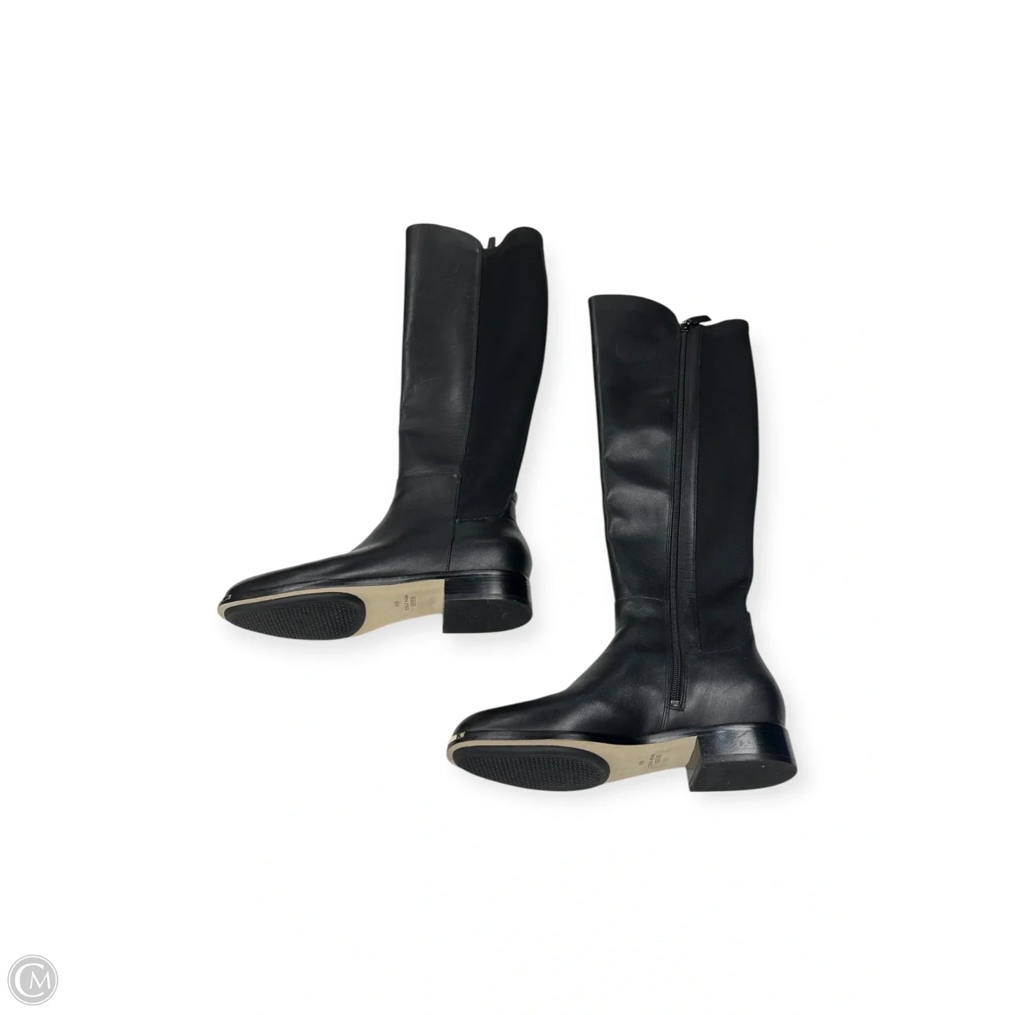 Boots Knee Flats By Cole-haan In Black, Size: 6.5