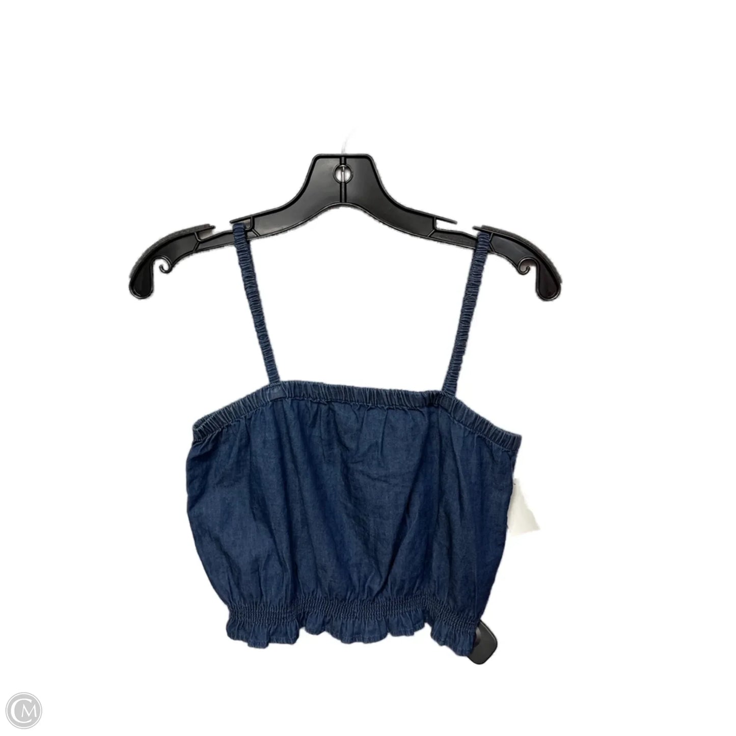 Top Sleeveless By Derek Heart In Blue Denim, Size: S