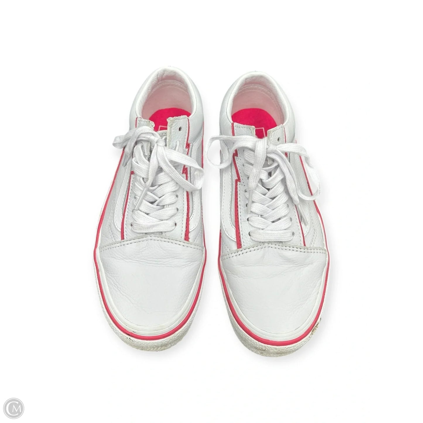 Shoes Sneakers By Vans In Pink & White, Size: 9