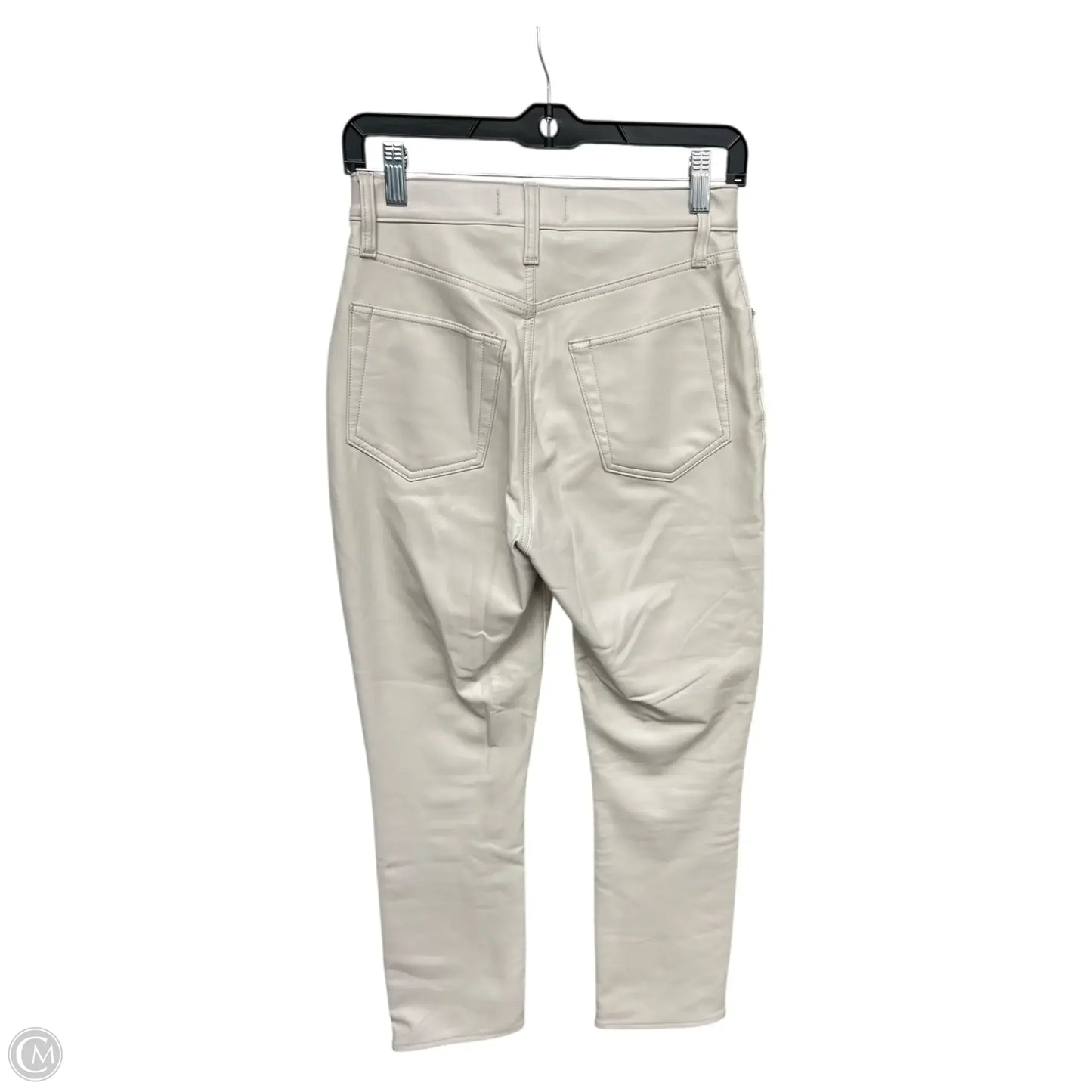 Jeans Straight By Abercrombie And Fitch In Cream, Size: 2p