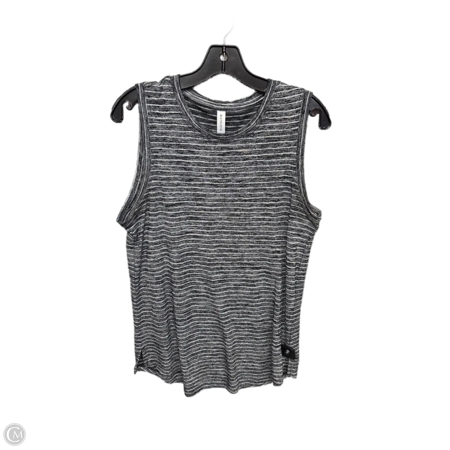 Athletic Tank Top By Athleta In Black & White, Size: M