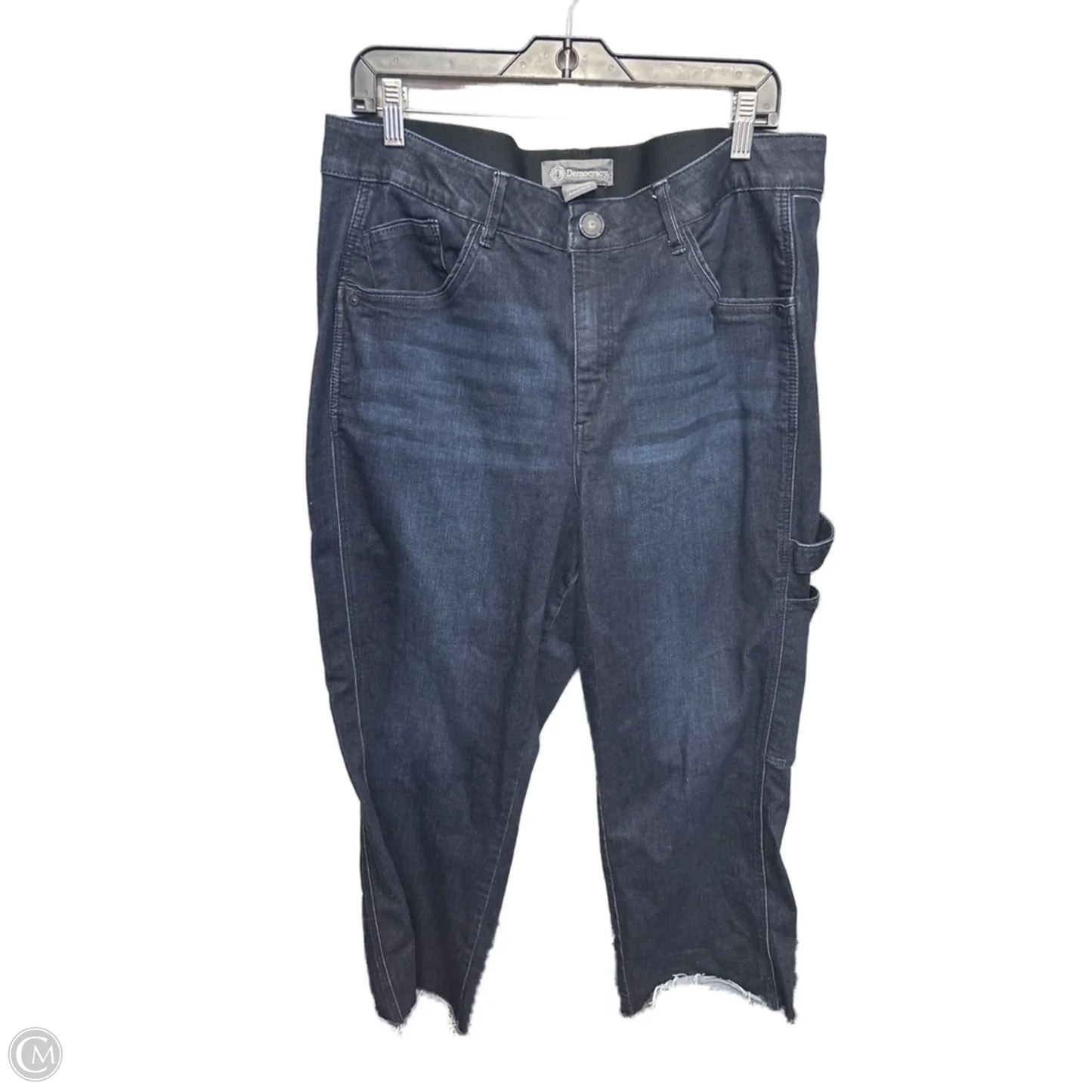 Jeans Cropped By Democracy In Blue Denim, Size: 20