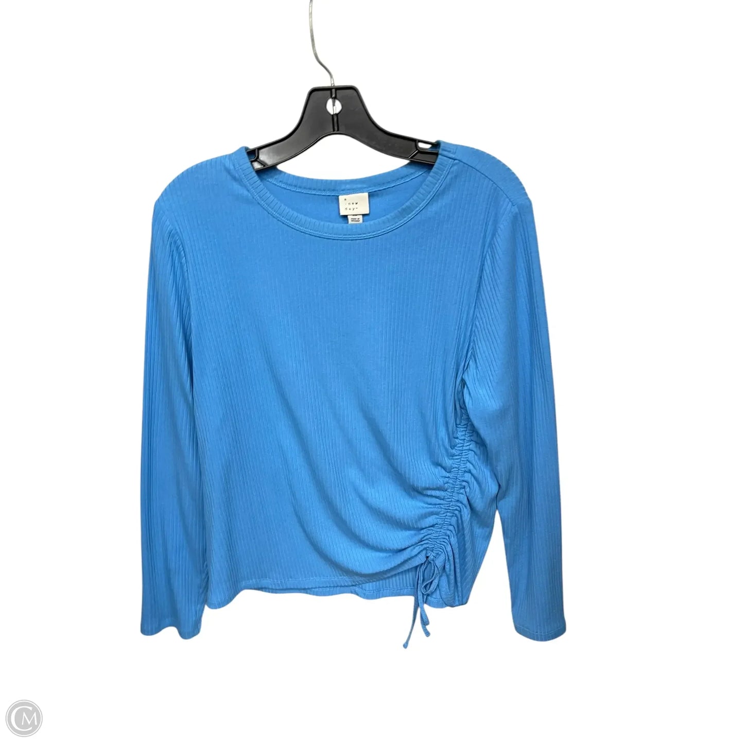 Top Long Sleeve By A New Day In Blue, Size: Xl