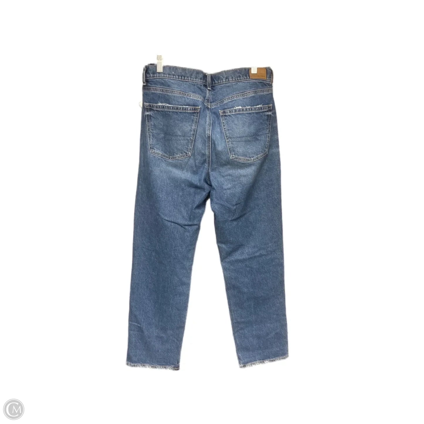 Jeans Straight By American Eagle In Blue Denim, Size: 10