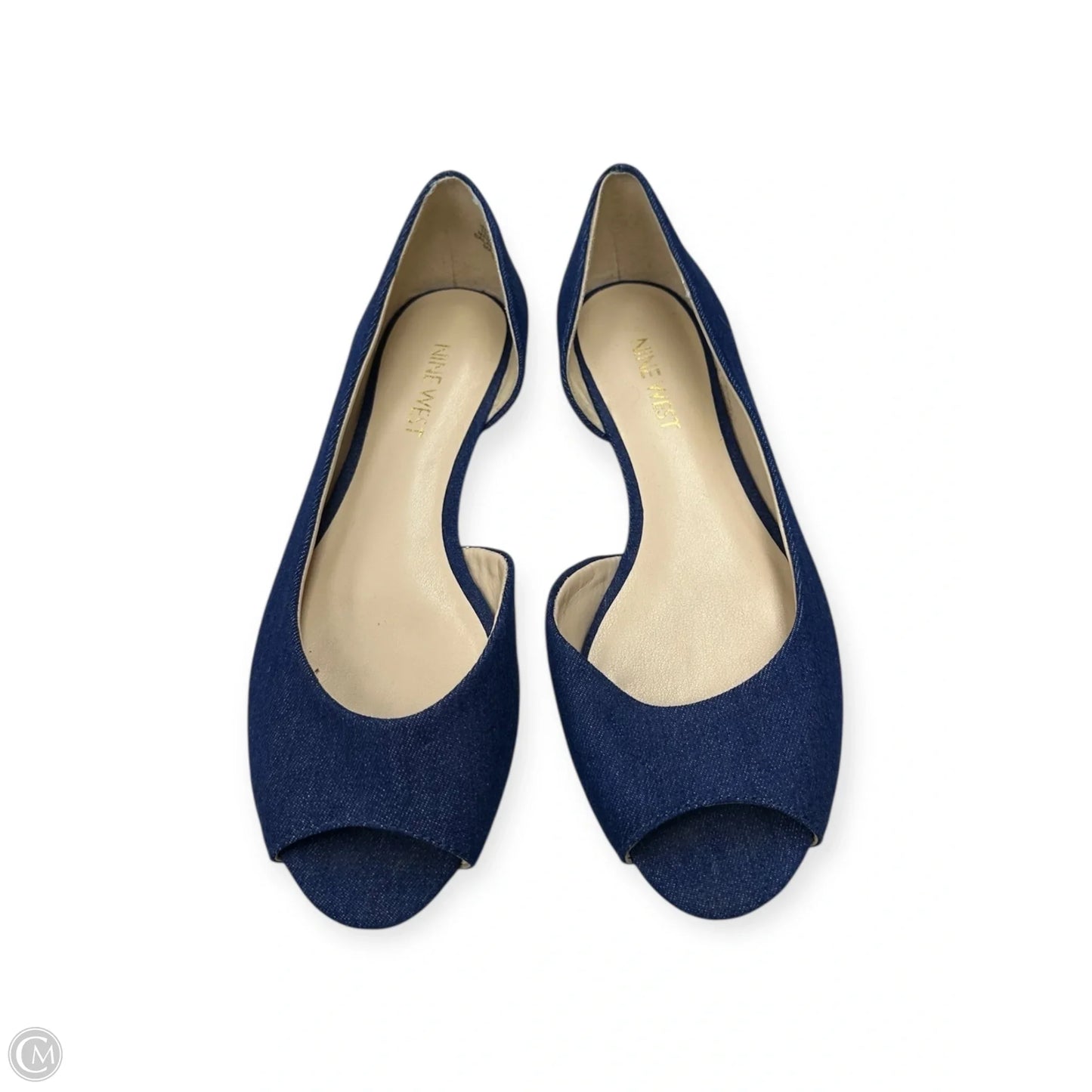 Shoes Flats By Nine West In Blue Denim, Size: 5