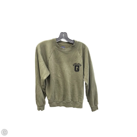Sweatshirt Crewneck By Gap In Green, Size: Xs