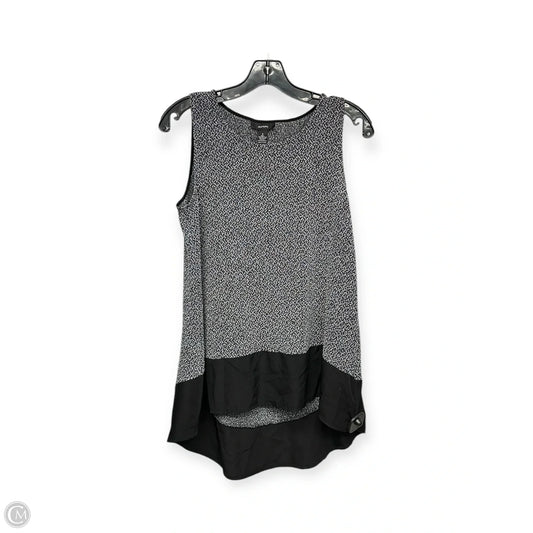 Top Sleeveless By Alfani In Black & White, Size: S