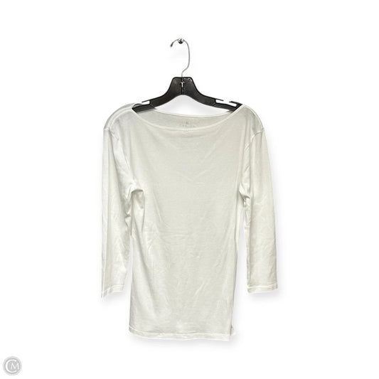 Top 3/4 Sleeve Basic By Caslon In Ivory, Size: M