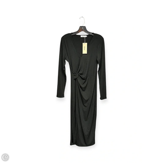 Dress Casual Midi By Clothes Mentor In Black, Size: M