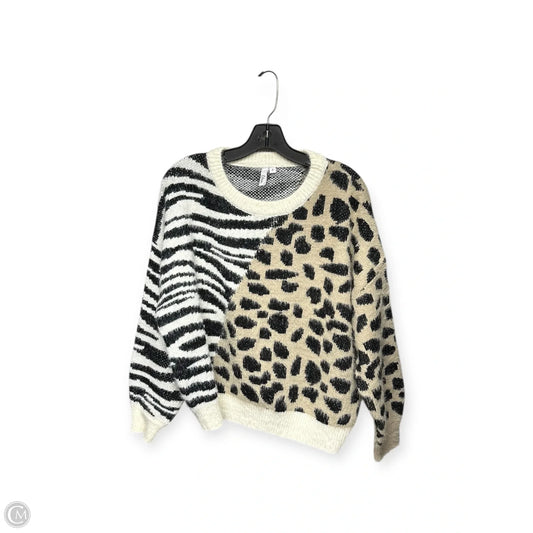 Sweater By Elan In Animal Print, Size: S