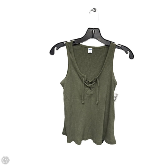 Top Sleeveless Basic By Old Navy In Green, Size: Xs