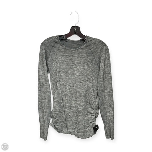 Athletic Top Long Sleeve Crewneck By Athleta In Grey, Size: S