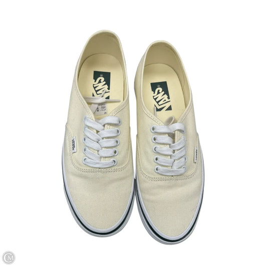Shoes Sneakers By Vans In Cream, Size: 9