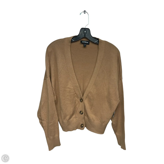 Cardigan By Express In Brown, Size: Mp