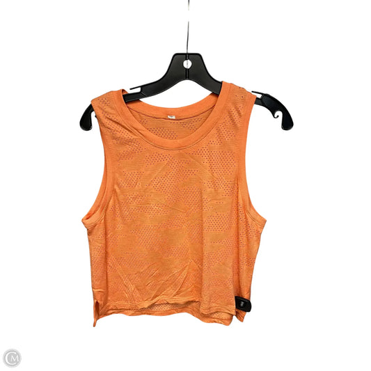 Athletic Tank Top By Lululemon In Orange, Size: M